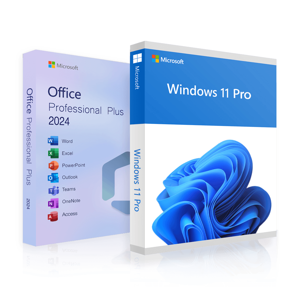 Office 2024 Professional Plus + Windows 11 Professional | Vollversion | Lizenz für 3PC