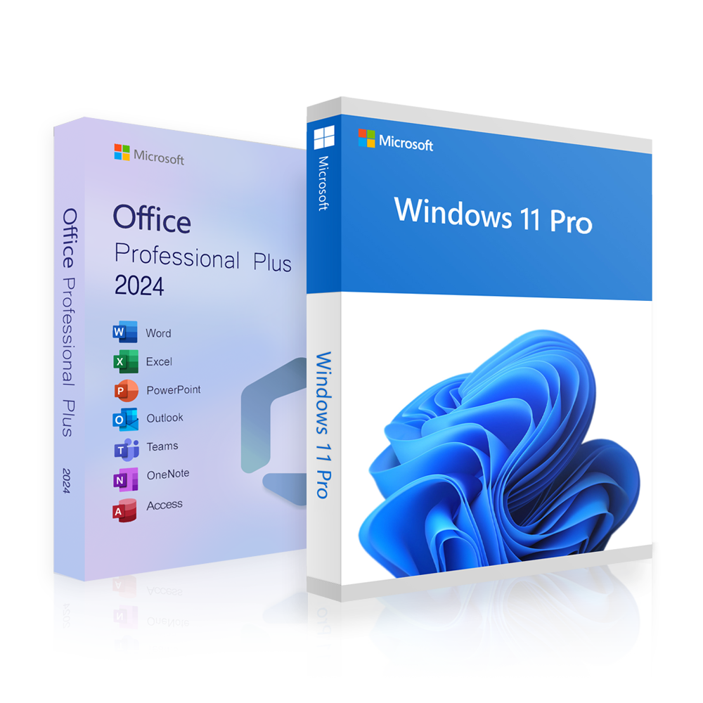 Office 2024 Professional Plus + Windows 11 Professional | Vollversion | Lizenz für 3PC